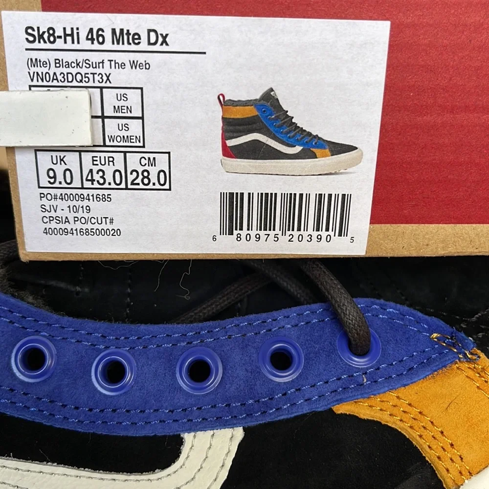 Vans Sk8-Hi 46 MTE Dx Black/Surf The Web sneakers WMNS boots - Picture 16 of 16